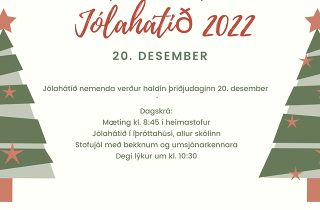 Jólahátíð Heiðarskóla 2022