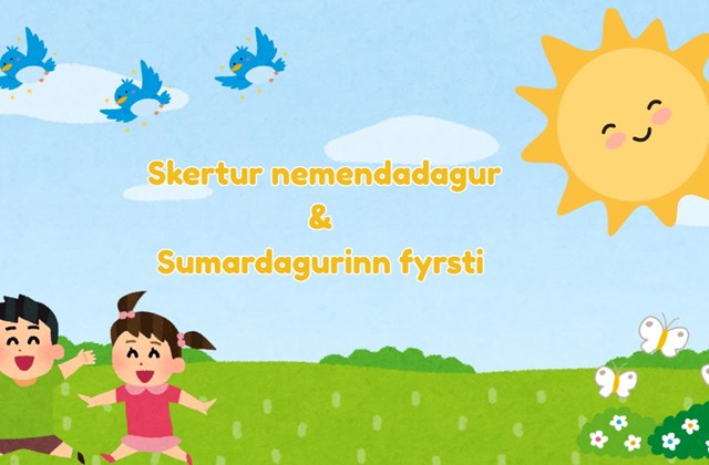 Skertur nemendadagur og Sumardagurinn fyrsti