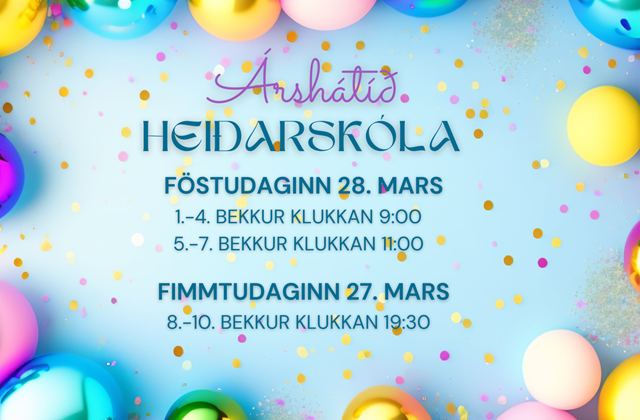 Árshátið Heiðarskóla