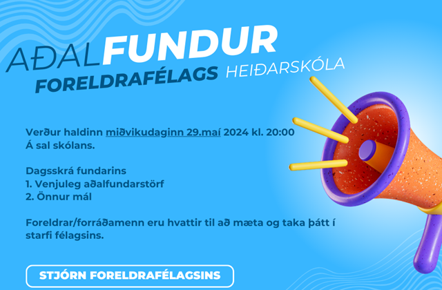 Aðalfundur foreldrafélagsins