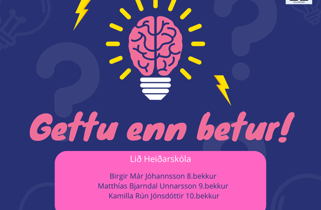 Gettu enn Betur lið Heiðarskóla