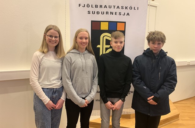 Verðlaunahafar í stærðfræðikeppni grunnskólanna
