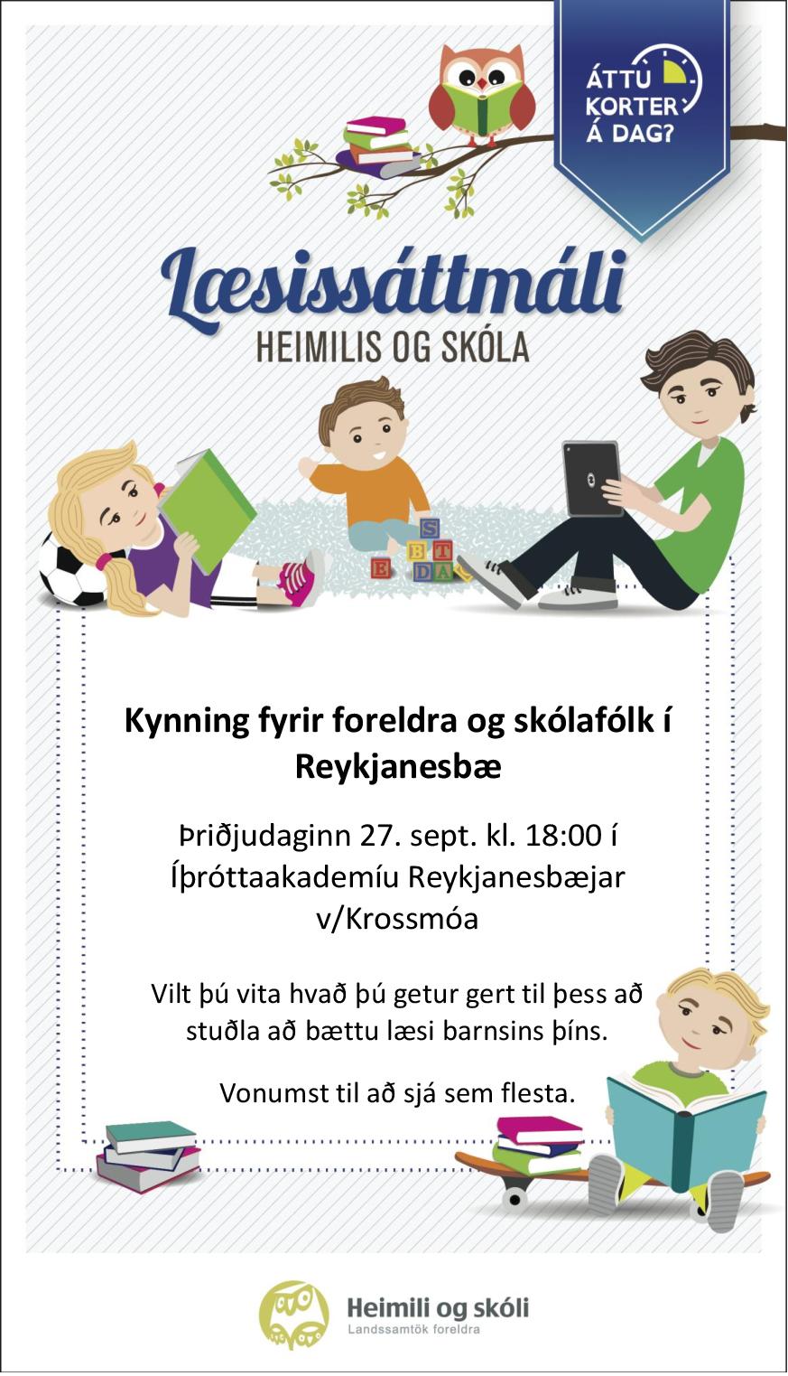 Kynning á Læsissáttmála Heimlis og skóla