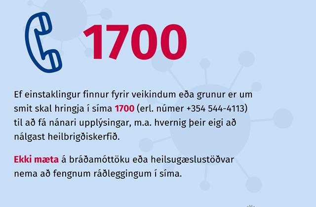 Upplýsingar vegna Covid-19 (Kórónaveirunnar)