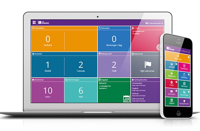 Mentor app fyrir notendur Heiðarskóla