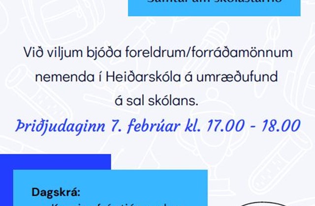 Heiðarskólinn okkar, samtal um skólastarf