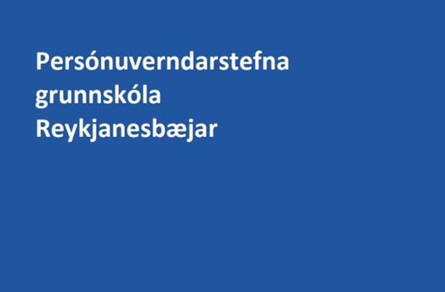 Persónuverndarstefna grunnskóla Reykjanesbæjar