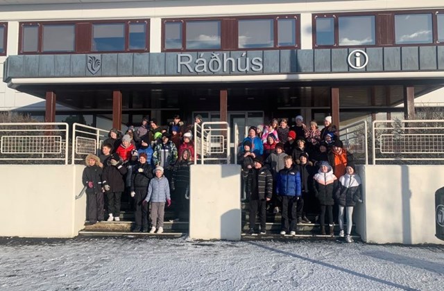 5. bekkur fór í heimsókn í Ráðhús Reykjanesbæjar