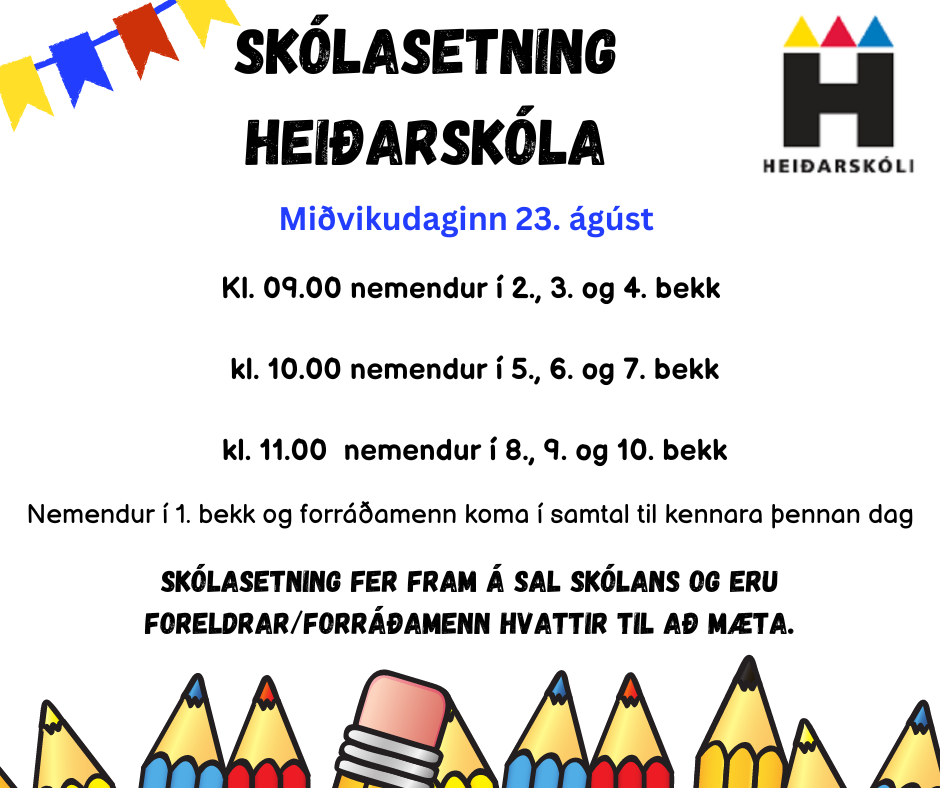 Skólasetning 2023