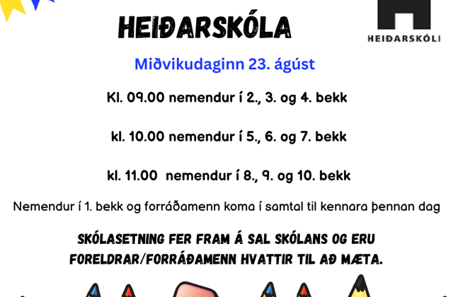 Skólasetning 2023