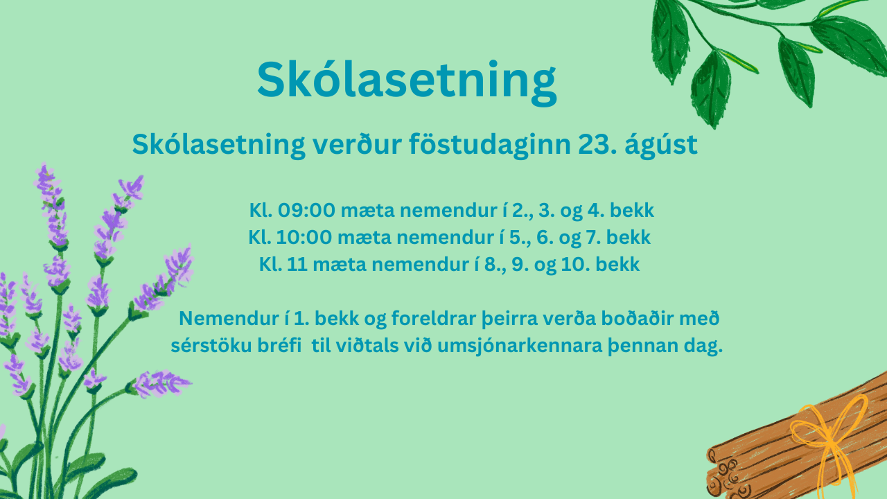 Skólasetning 2024