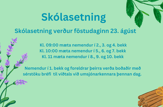 Skólasetning 2024