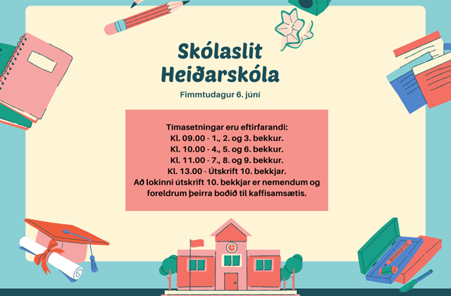 Skólaslit