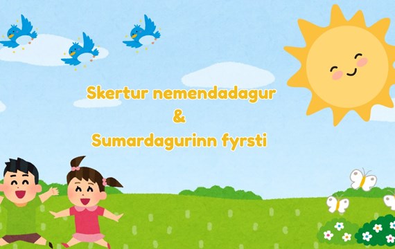 Skertur nemendadagur og Sumardagurinn fyrsti