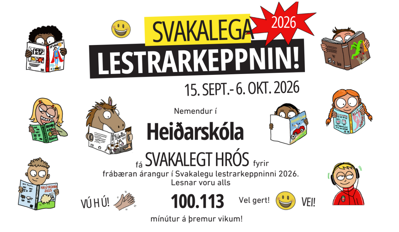 Frábær árangur í Svakalegu lestrarkeppninni!
