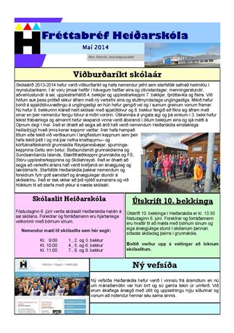 Nýtt fréttabréf!