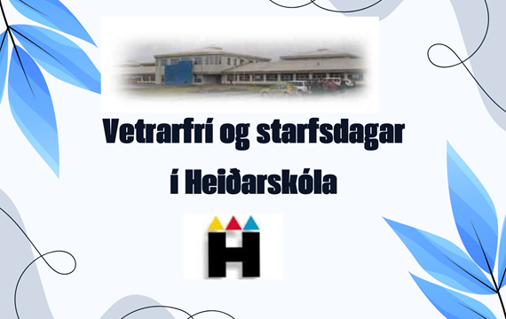 Vetrarfrí og starfsdagar